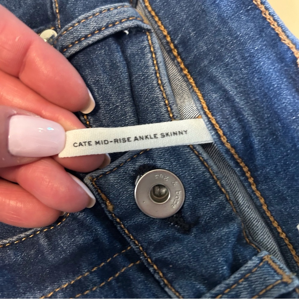 Rag and Bone Cait mid rise ankle skinny - Picture 9 of 10
